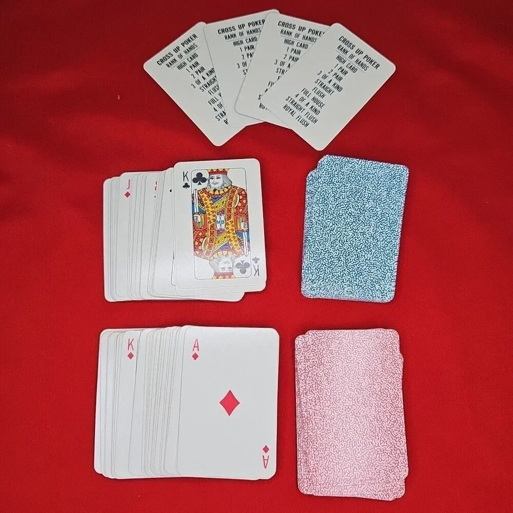 Poker Game Milton Bradley Cross Up Adults #4945 USA Made VTG 1968 Complete